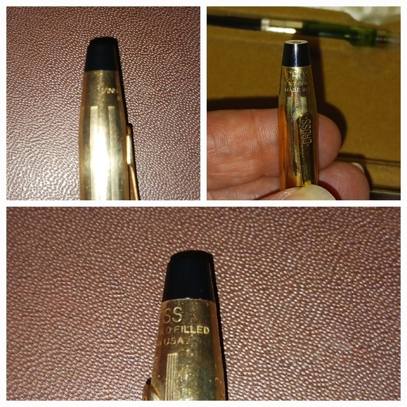 Cross 1/20 10K Gold Filled Fountain Pen, 14K Gold Nib with Box, Vtg. - Picture 4 of 7